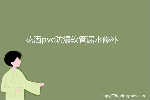 花洒pvc防爆软管漏水修补