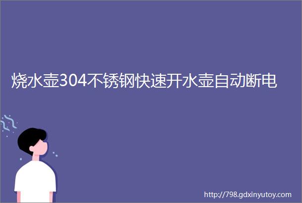 烧水壶304不锈钢快速开水壶自动断电