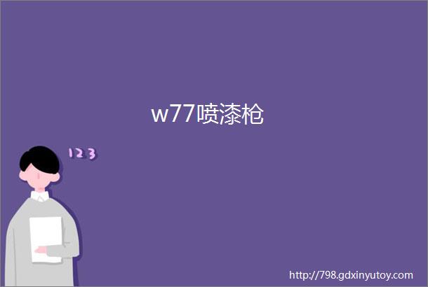 w77喷漆枪