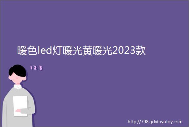 暖色led灯暖光黄暖光2023款